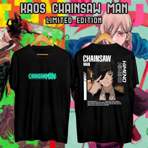 Jual Housemith KAOS ANIME CHAINSAW MAN TERBARU Himeno BAJU T