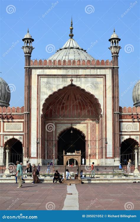 Jama Masjid Mosque Old Delhi India Editorial Photography Image Of