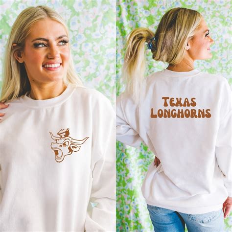 Vintage Bevo Texas Longhorn Crewneck Sweatshirt Etsy