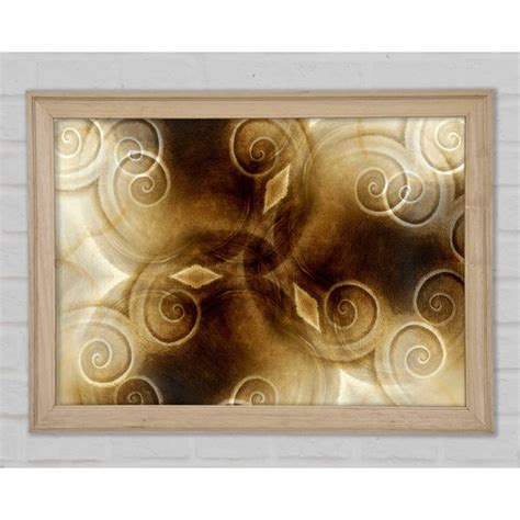 Perspections Gerahmtes Leinwandbild Caramel Swirls Wayfair De