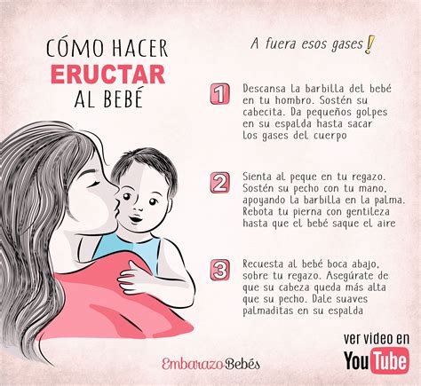 COMO HACER ERUCTAR AL BEBÉ Eructos del bebé Trucos para padres