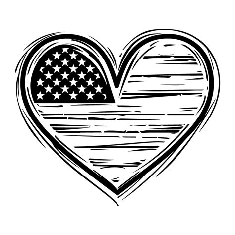 Free Love America Svg Background Black And White Svg Vector File For Laser Cutting 2 K40