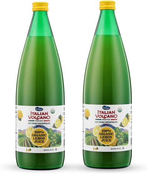 Amazon Italian Volcano USDA Organic Lemon Juice 1 Liter Bottle