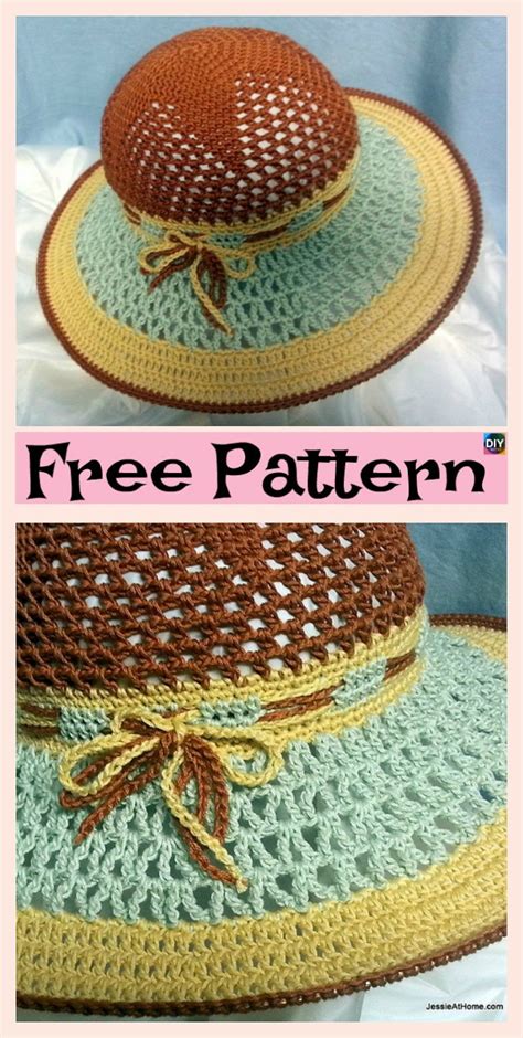 Most Beautiful Crochet Sun Hat Free Patterns Diy Ever