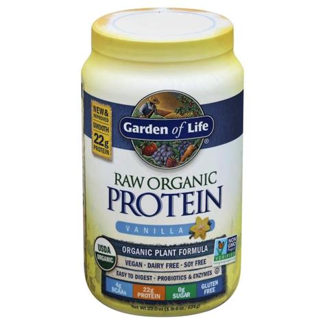 Garden Of Life Raw Organic Protein Organic Plant Formula Vanilla