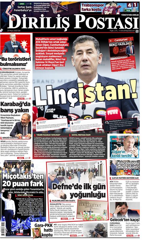 Dirili Postas Gazetesi May S Sal G N Man Eti