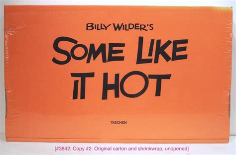 Some Like It Hot By Wilder Billy First Edition Bauer Rare Books