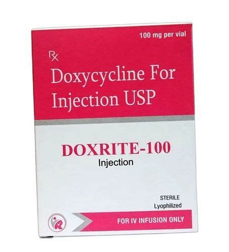 Doxrite Doxycycline For Injection Usp Mg At Rs Vial In