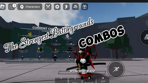 Combos With All Characters In The Strongest Battlegrounds Roblox