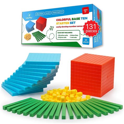 Buy Simply Magic131 Pcs Base Ten Blocks For Math Place Value Blocks