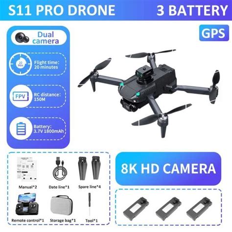 Carbone K Gps B Kbdfa S Pro Professional Drones Dual Hd Camera Hd