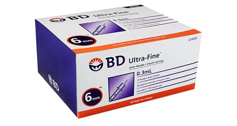 Bd Ultra Fine 6mm X 31g Insulin Syringe Bd