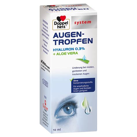 Doppelherz System Augentropfen Hyaluron Aloe Vera Ml Shop