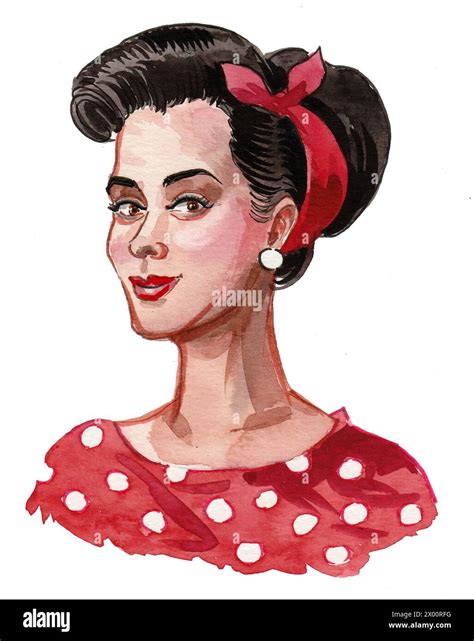 Retro Pin Up Girl Cut Out Stock Images And Pictures Alamy