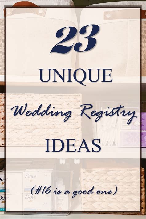 Best 12 23 Unique Wedding Registry Ideas – Artofit