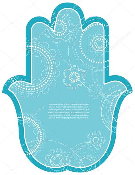 Vector Indian Hand Drawn Hamsa With Ethnic Ornaments Stock Vector Image