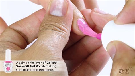 Gelish Step By Step Color Application YouTube