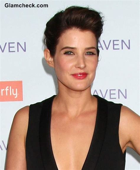 Cobie Smulders Smoulders in Plunging Black Jumpsuit at “Safe Haven ...