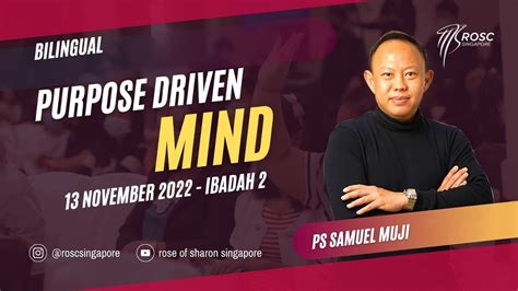 Bilingual Purpose Driven Mind Ps Samuel Muji November