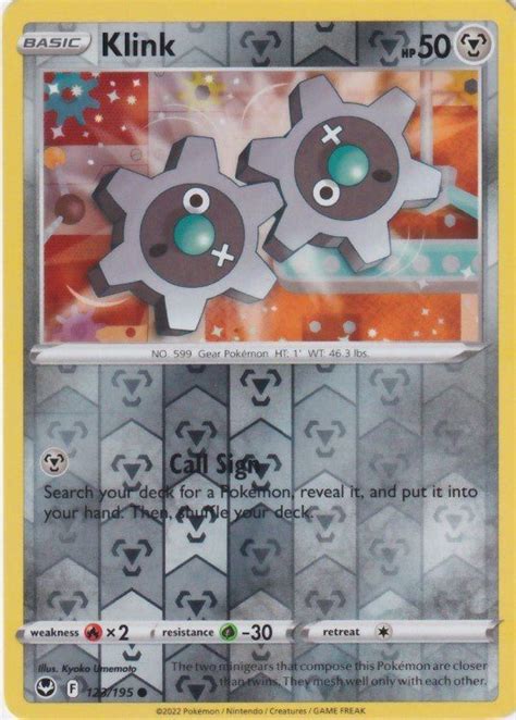 Klink Reverse Pokemon Enkeltkort Fra Swsh Silver Tempest