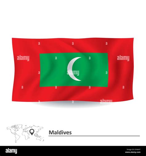 Flag Of Maldives Vector Illustration Stock Vector Image Art Alamy