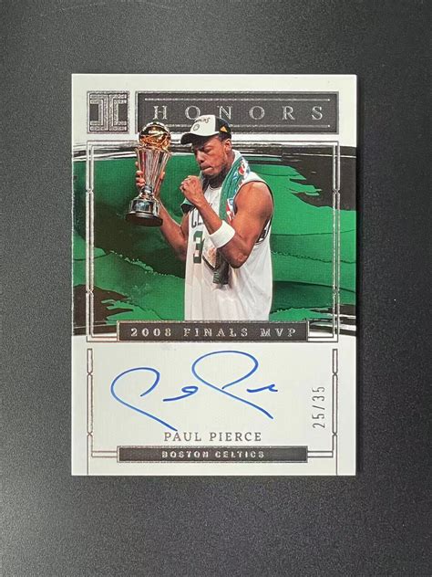 2022 23 Panini Impeccable Paul Pierce 【林哦哦代卖】保罗 皮尔斯 真理 小真金 签字 35编 捧杯