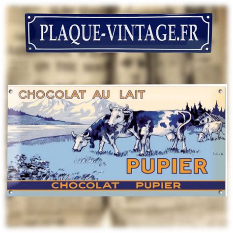 Plaque Maill E Chocolat Pupier Made In France