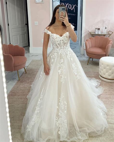 Off The Shoulder Lace Ballgown Wedding Dress Harlem By Maggie Sottero