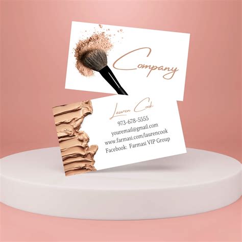 Makeup Artist Business Cards Vintage