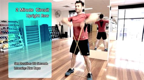 Home Fat Loss Workout 10 2 Minute Resistance Band Workout Youtube