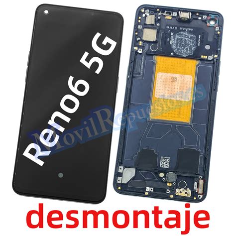 Pantalla Completa Con Marco Lcd Y T Ctil Para Oppo Reno G Negro De