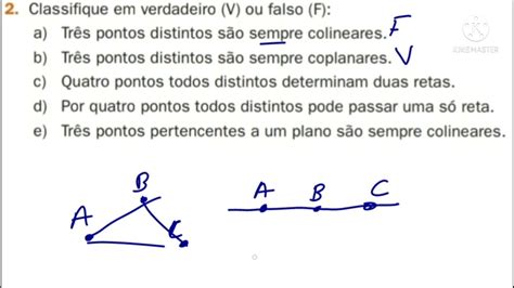 Em Cada Caso Verifique Se Os Pontos São Colineares