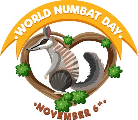 World Numbat Day Logo Concept 11126564 Vector Art At Vecteezy