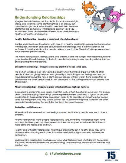 Free Positive Relationships Worksheet Download Free Positive