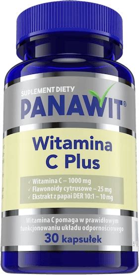 PANAWIT Witamina C Plus 1000mg 30 kapsułek 7722528031 oficjalne