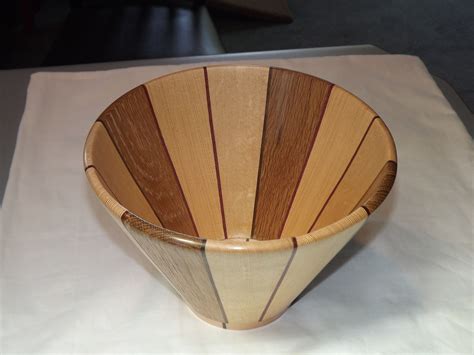 My First Stave Bowl Turning Made Of Sitka Spruce Douglas Fir And