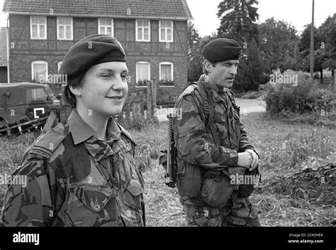 Nato Exercises In Germany September 1984 British Soldiers Stock Photo