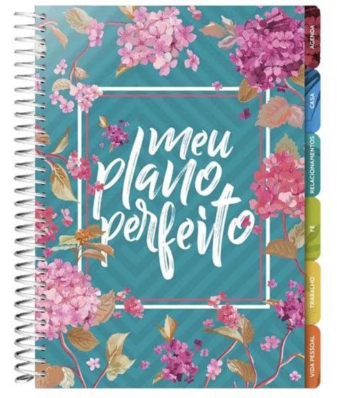 Meu Plano Perfeito Acetato Espiral Duplo Flores Livros De Jb