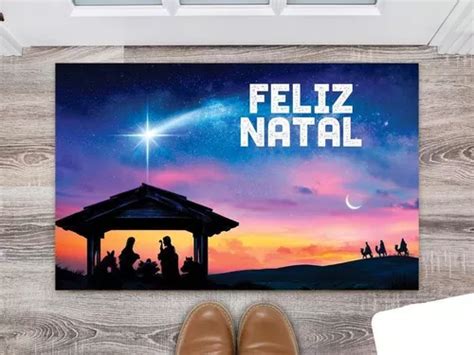 Tapete Capacho Personalizado Nascimento Jesus Natal Mercadolivre