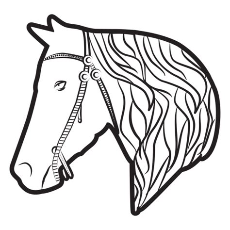 Horse Mane Bridle Illustration PNG & SVG Design For T-Shirts