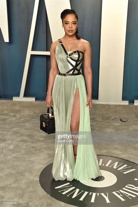 Tessa Thompson Attends The 2020 Vanity Fair Oscar Party At Wallis