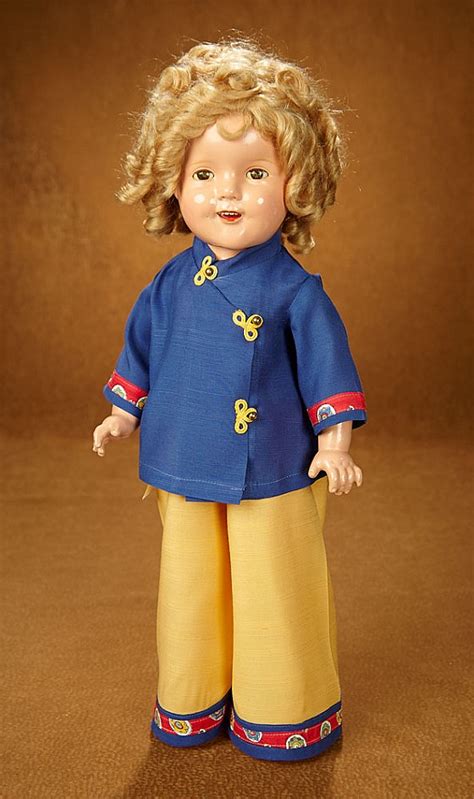 American Composition Shirley Temple By Ideal In Rare Stowaway Costume