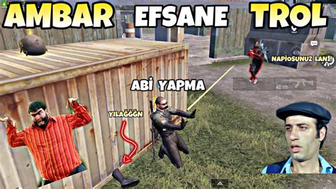 AMBAR EFSANE TROL PUBG MOBİLE KOMİK MONTAJ GÜLMEMEK İMKANSIZ