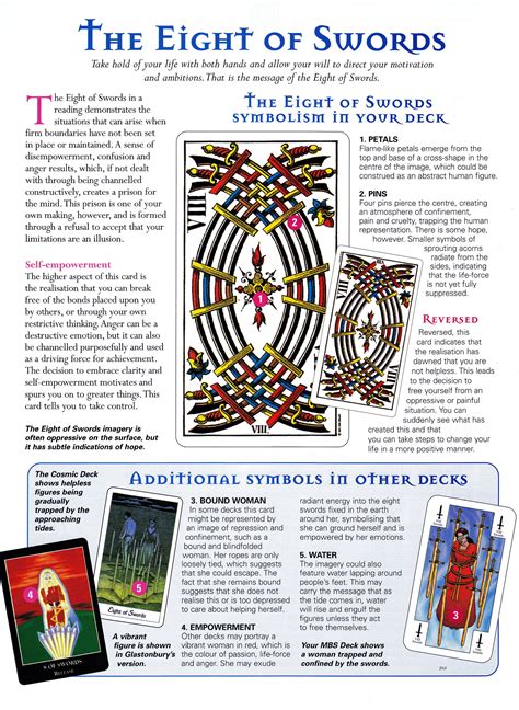 The Eight Of Swords Tarot Book Tarot Art Tarot Interpretation Tarot