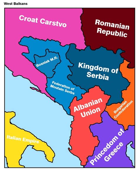 Alternate Map Of The Balkans Pt 2 Rimaginarymaps