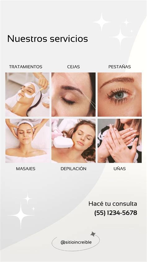 Plantilla Editable En Canva Servicios De Belleza Y Est Tica Di