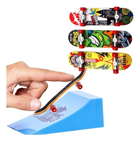 Skate Mini Dedo 3un Brinquedo Radical Rampa Kit Top R 22 99