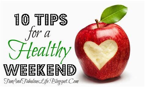 Fun Fabulous Life Crystal Laiti 10 Tips For A HEALTHY Weekend