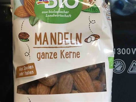 Dmbio Mandeln Ganze Kerne Kalorien Neue Produkte Fddb