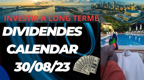 DIVIDENDE CALENDAR 30 08 23 Cash Dividende YouTube